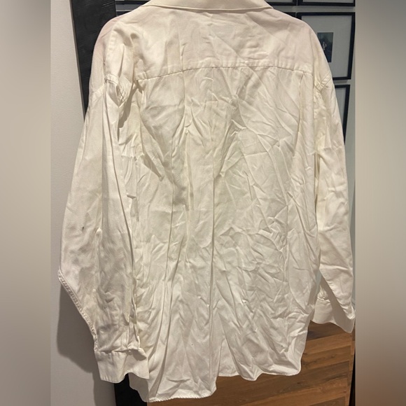 OSCAR DE LA RENTA 100% cotton button down 17 34/35 - Picture 3 of 8